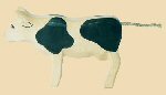 Engelberger Kuh schwarz stehend H�he ca, 8 cm