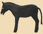 Engelberger Pferd schwarz