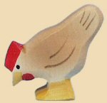 Engelberger Huhn pickend H�he 4 cm