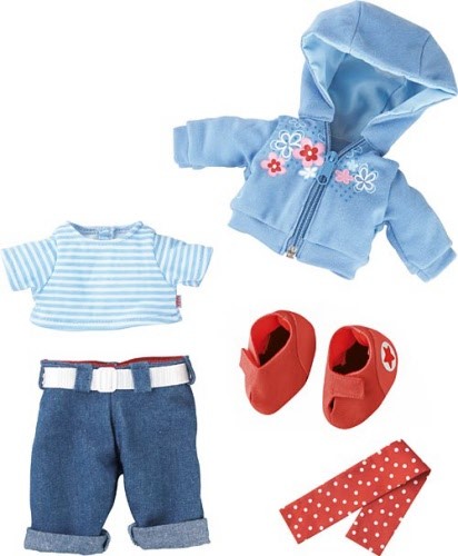 HABA Kleiderset Jeans-Set Laurina Kleiderset f�r 38 cm Puppen