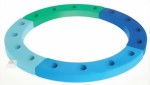 Spiel & Holzdesign Geburtstagsring 16 Jahre, blau gr�n