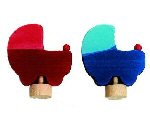 Spiel & Holzdesign Stecker Puppenwagen