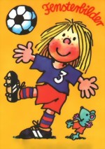 Lutz Mauder Fensterbild Fussball-M�dchen