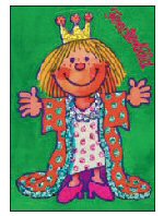 Lutz Mauder Glitzer-Fensterbild Prinzessin DIN A6