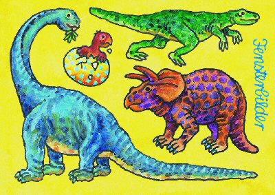 Mauder_Dinos.jpg Lutz Mauder Fensterbild Dinos DIN A6