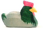Ostheimer Huhn liegend dunkel