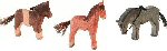 Ostheimer Rappe mit Fohlen und Pony