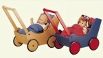 Haba Puppenwagen blau oder natur 1625